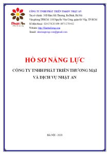 HỒ SƠ NĂNG LỰC CÔNG TY NHẬT AN